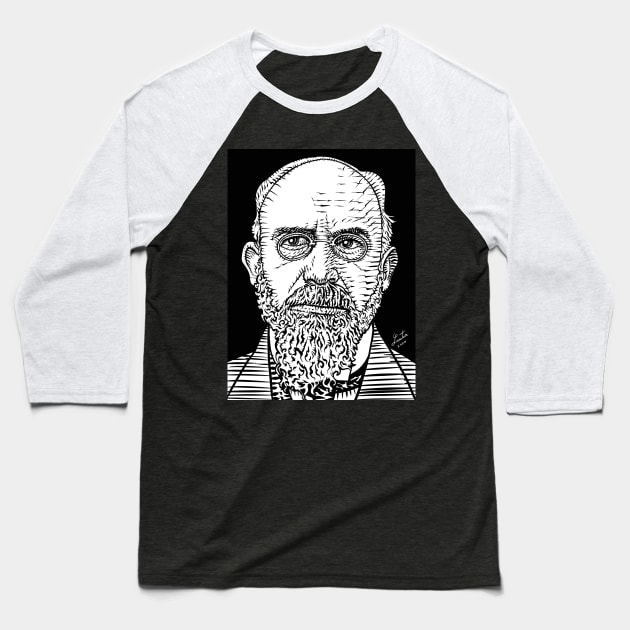 ERIK SATIE ink portrait Baseball T-Shirt by lautir